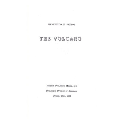 The Volcano by Bienvenido N. Santos Title page