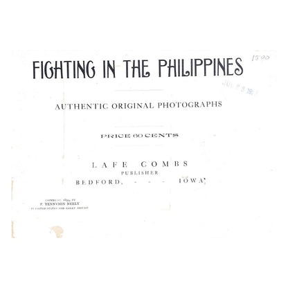 Photographs: Fighting in the Philippines by   F. Tennyson Neely Title page