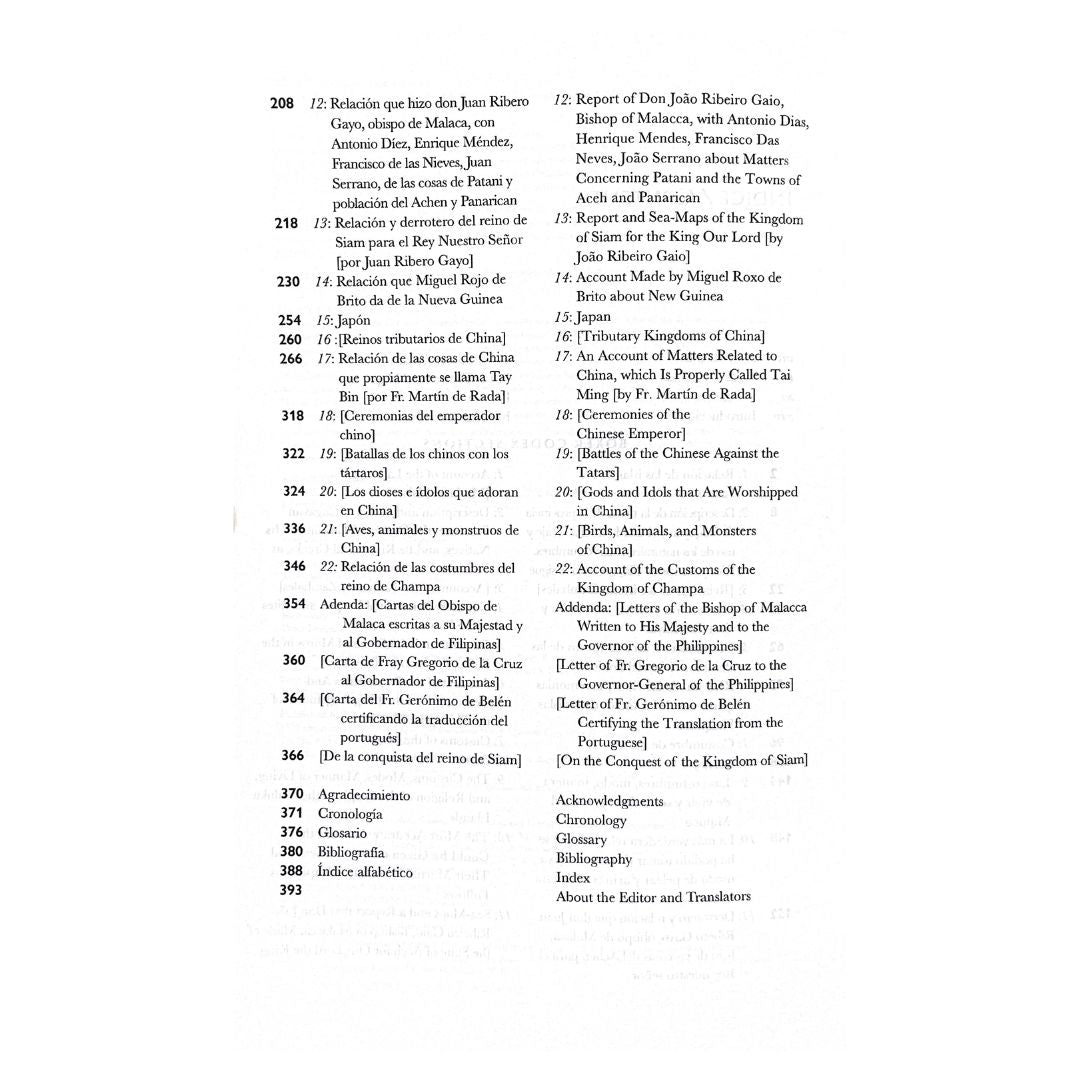 Boxer Codex (Table of Content 2)