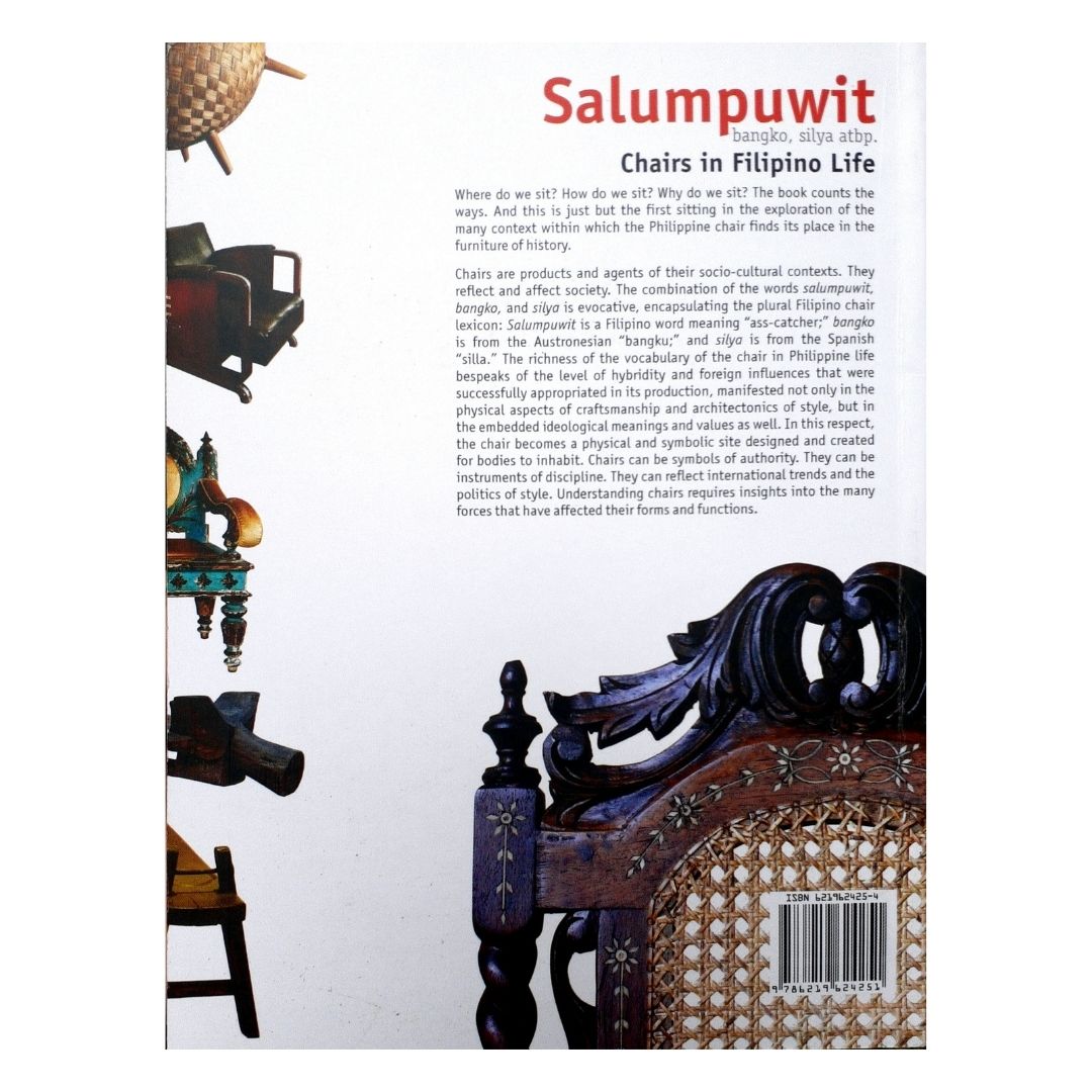 Salumpuwit Chairs in Filipino Life By Gerard Lico (Back Cover)