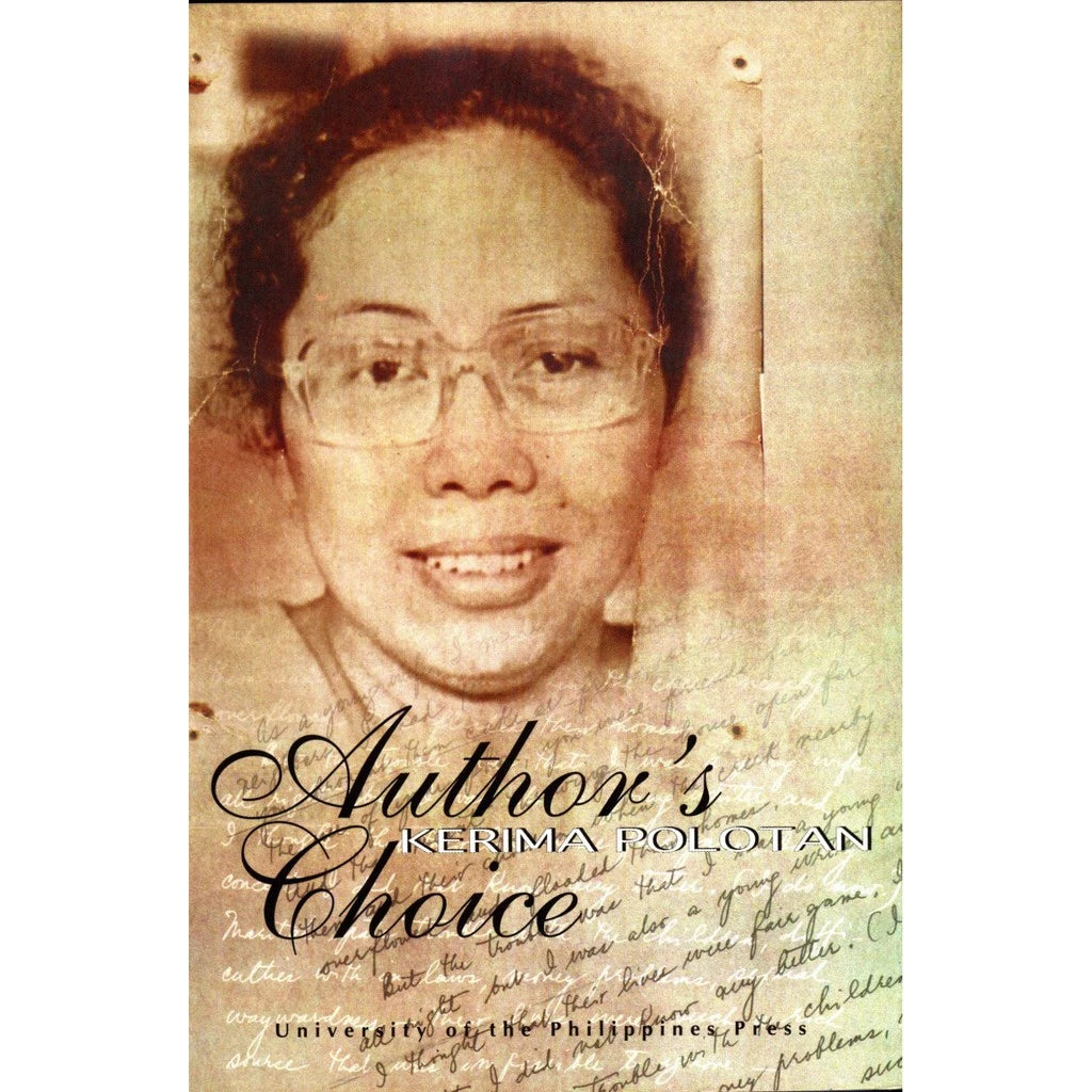 Author’s Choice (Kerima Polotan, UP Press) Front Cover