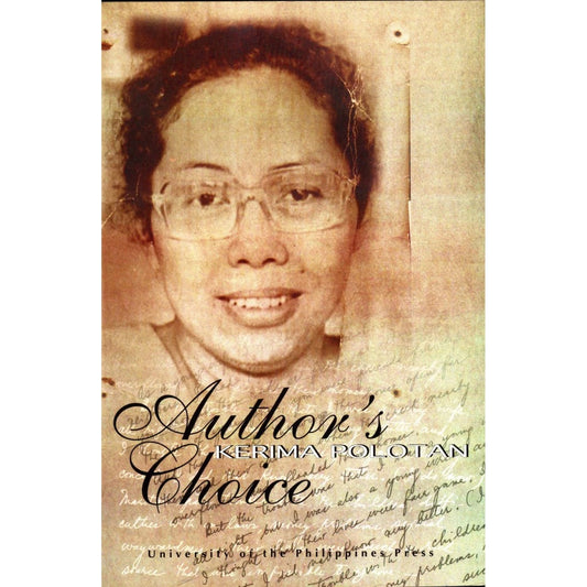 Author’s Choice (Kerima Polotan, UP Press) Front Cover