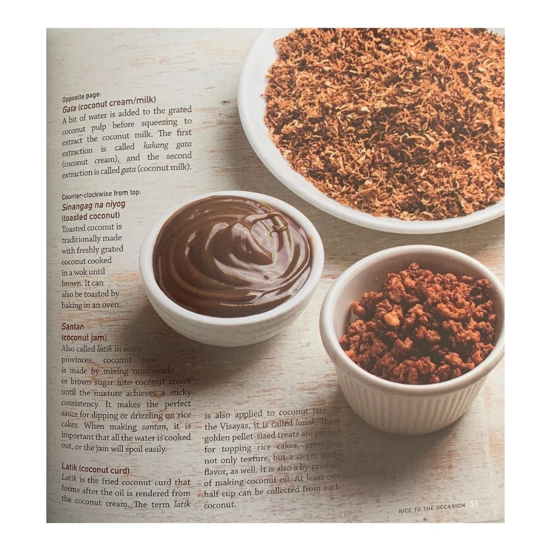 Rice to the Occasion By Chef Tatung Sarthou (Picture of Toasted Coconut and Coconut Jam)