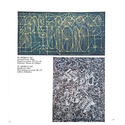 Contemporary Philippine Art By Manuel D. Duldulao (Carnival forms 1958 and Equilibrium 1964)