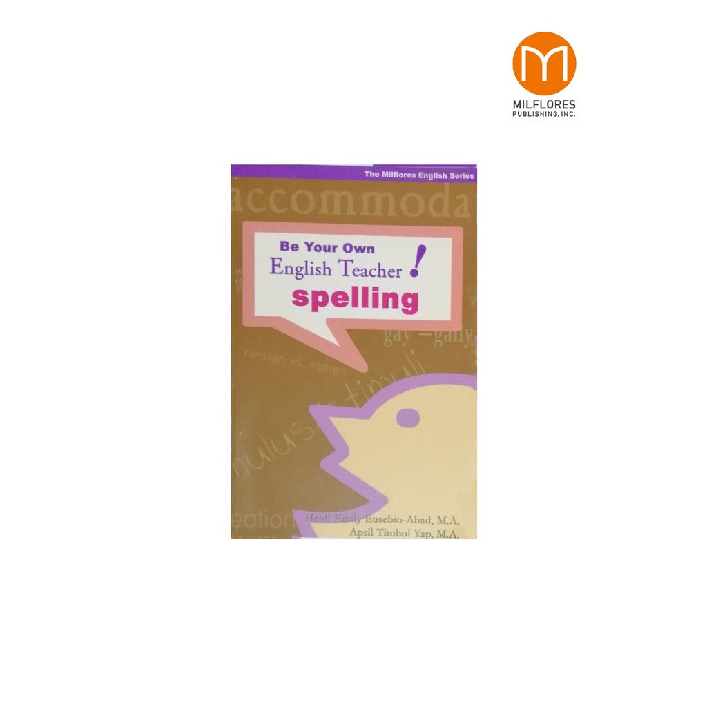 Be Your Own English Teacher! SPELLING Front Cover