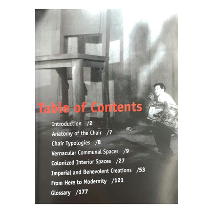 Salumpuwit Chairs in Filipino Life By Gerard Lico (Table of Contents)