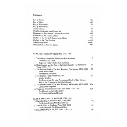 The Sulu Zone: 1768-1898 (Table of Contents)