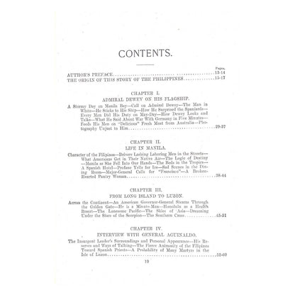 The Story of the Philippines and Our New Possession by Murat Halstead Table of contents