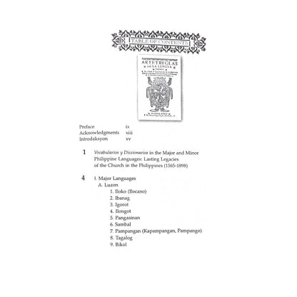 Dila ng Bayan by Dr. Isagani R. Medina  Table of contents