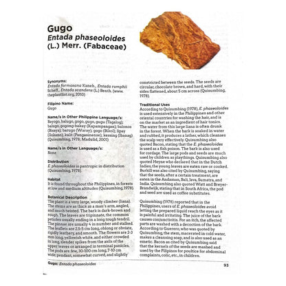 The Best 100 Philippine Medicinal Plants (Gugo)