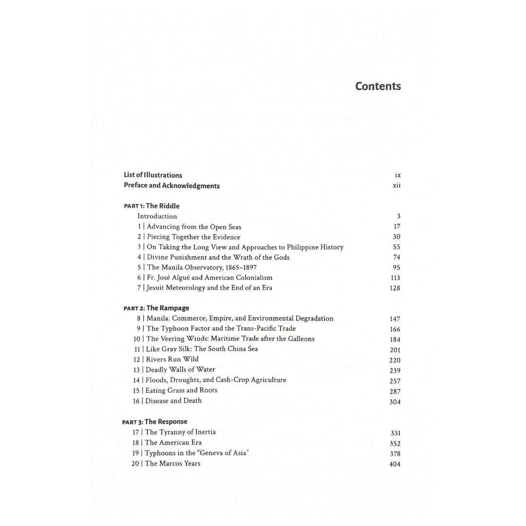 Typhoons: Climate, Society, and History in the Philippines by James Francis Warren Table of Contents