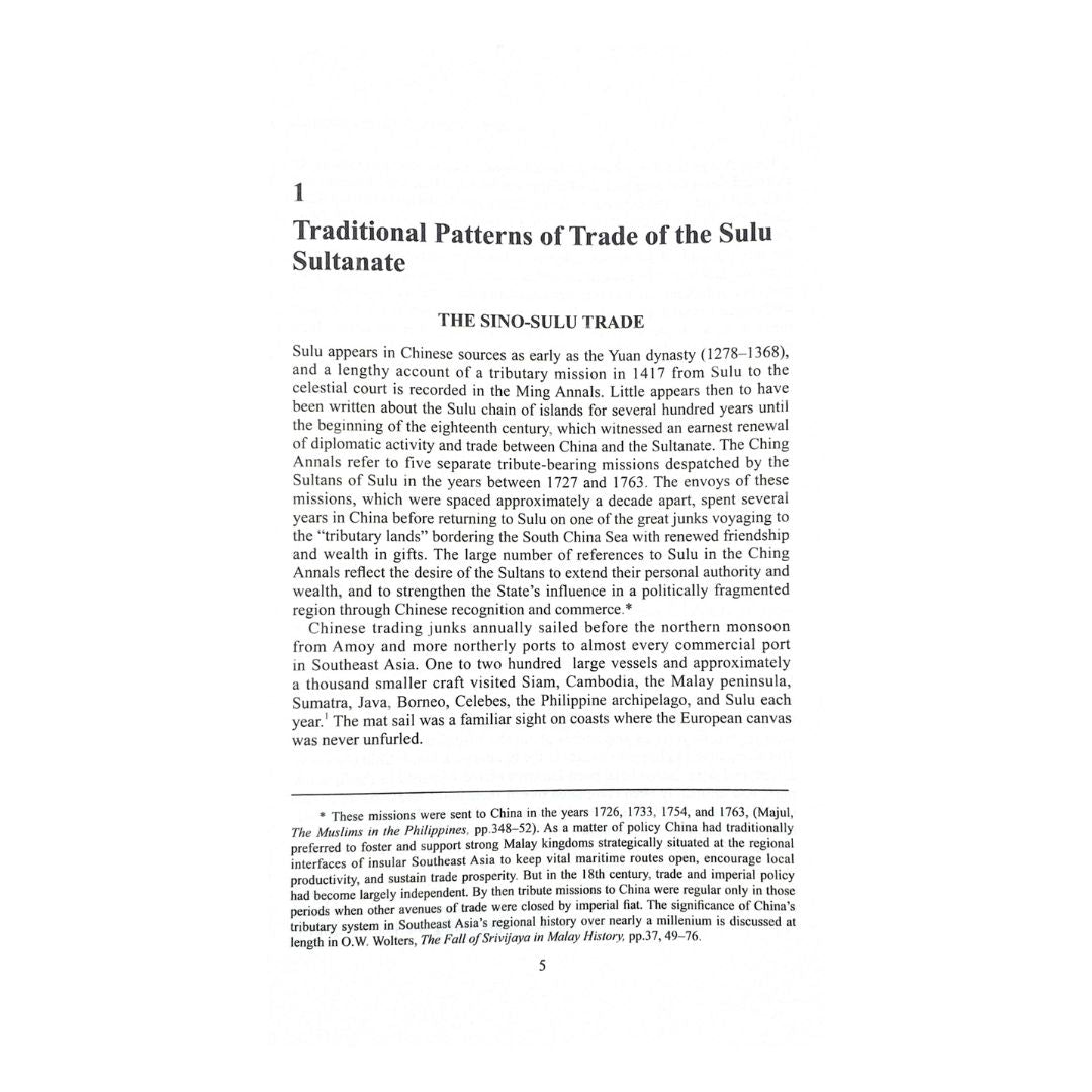 The Sulu Zone: 1768-1898 (The Sino-Sulu Trade)