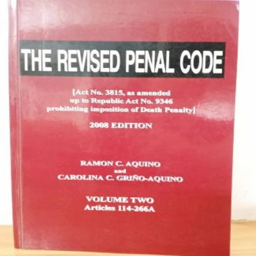 The Revised Penal Code Volume 2 by Carolina C. Griño-Aquino Ramon C. Aquino Front Cover
