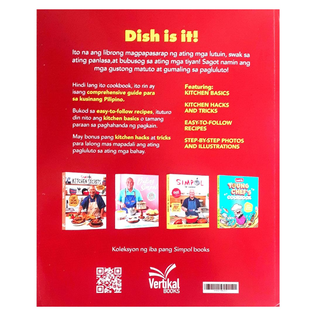 Simpol Dish Karte Cookbook by Tatung Sarthuo (Back Cover)