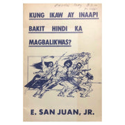 Kung Ikaw Ay Inaapi Bakit Hindi Ka Magbalikwas? by E. San Juan, Jr. Front cover