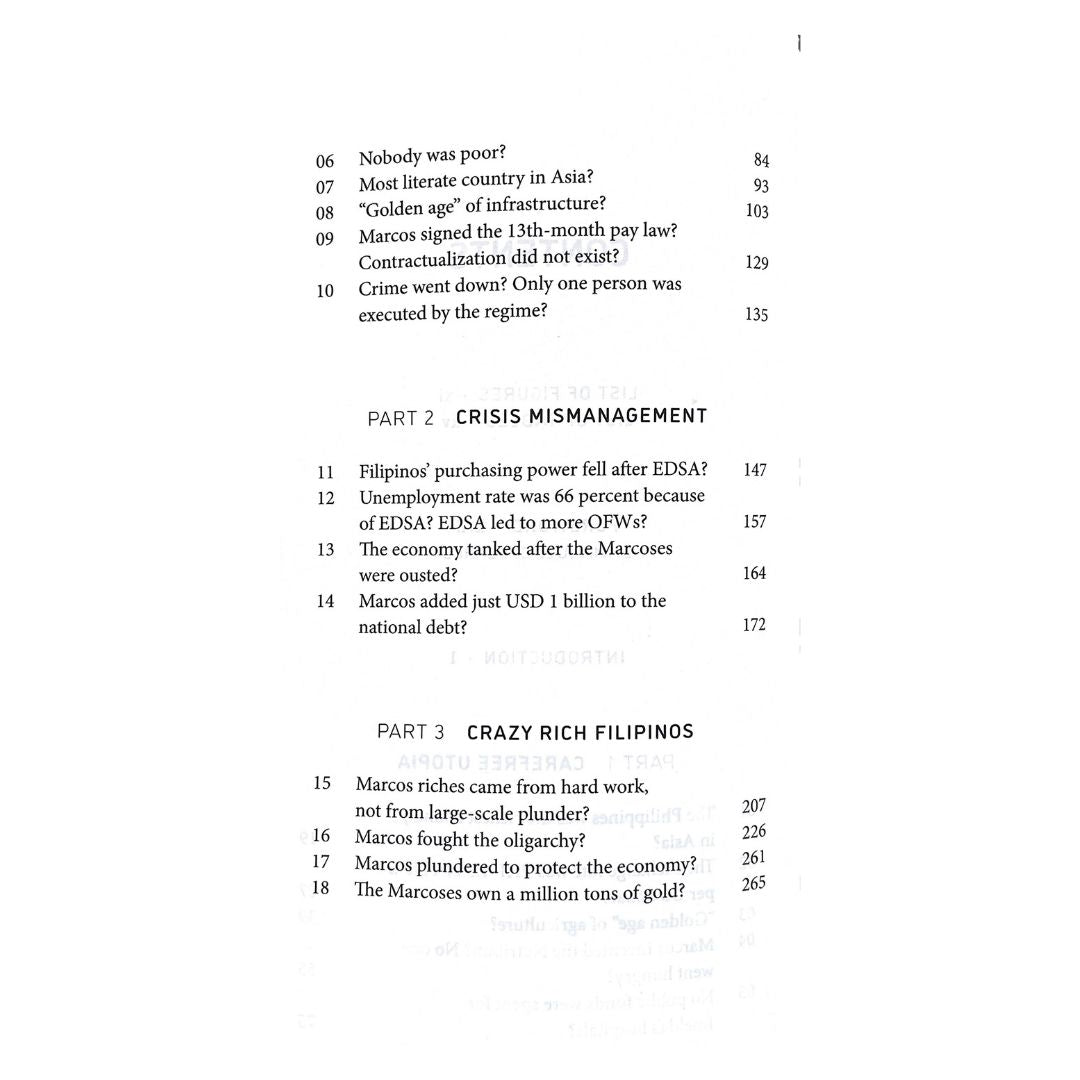 False Nostalgia The Marcos "Golden Age" Myths and How to Debunk Them by JC Punongbayan (Table of Content 2)