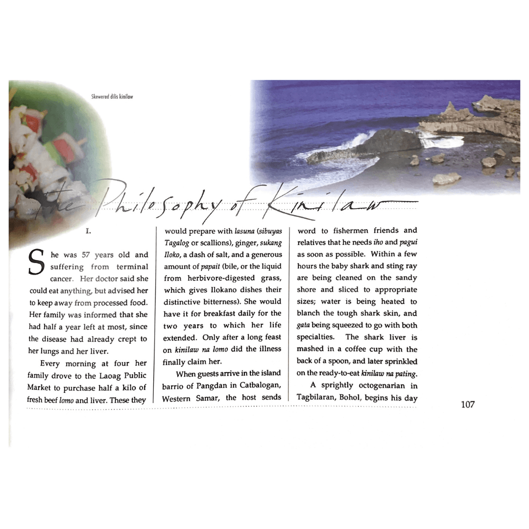 Kinilaw: A Philippine Cuisine of Freshness (Philosophy of Kinilaw)