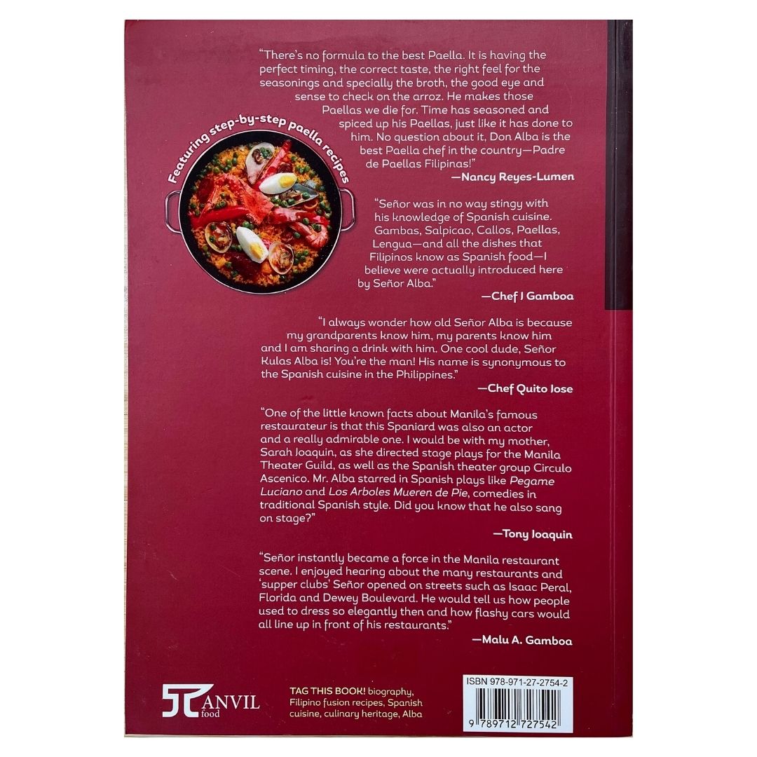 The Alba Cookbook of Señor Anastacio de Alba & Miguel de Alba (Back Cover)
