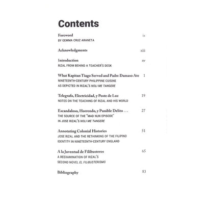 What Kapitan Tiago Served and Padre Damaso ate: Studies on Jose Rizal, His World, and His works
