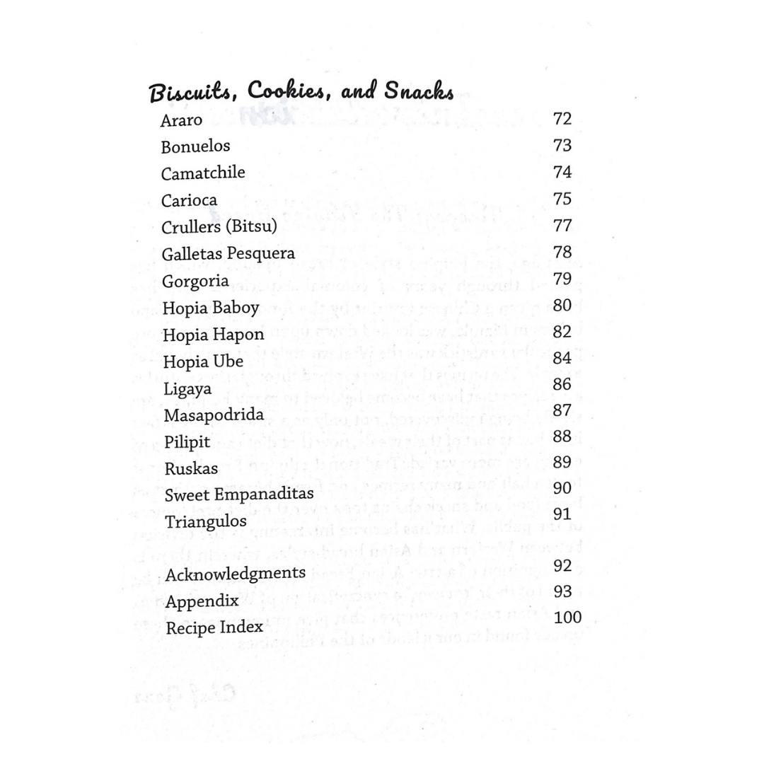 Philippine Breads By Gene Gonzalez (Table of Content 3)