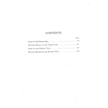 Pictorial History of the Second World War (Volume 2) by Wise Table of contents