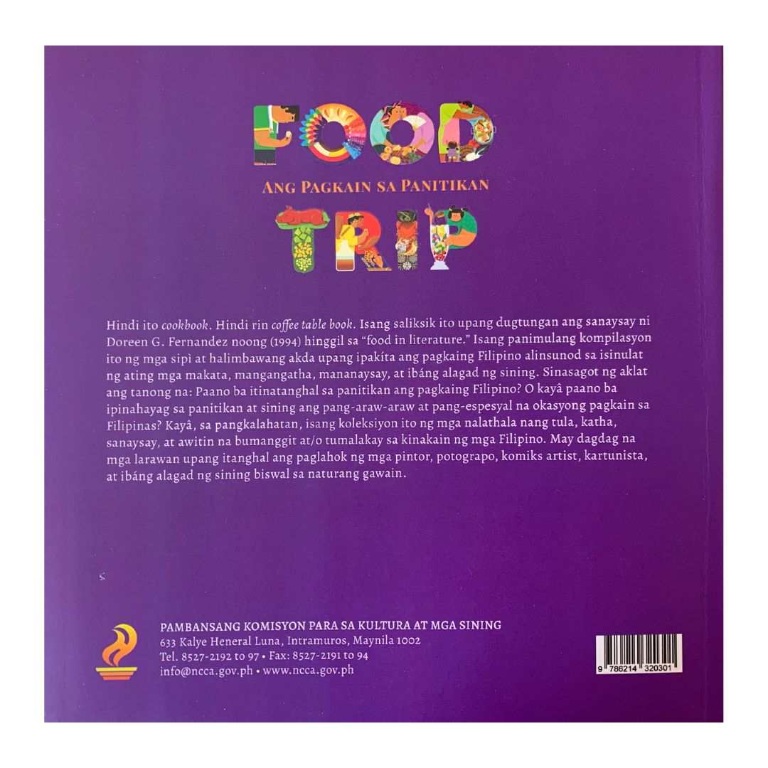 Food Trip: Ang Pagkain sa Panitikan (Back Cover)