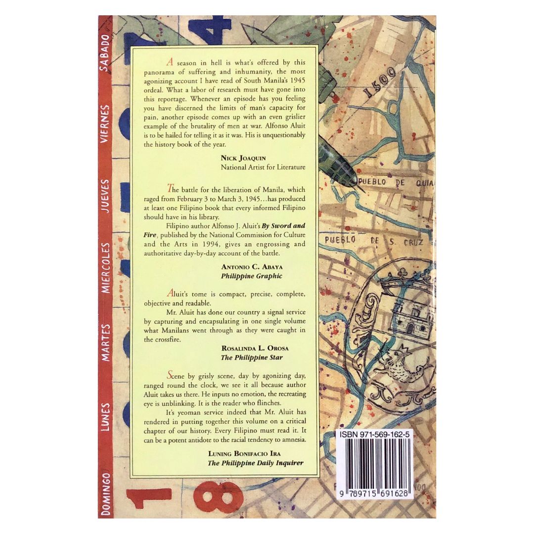 By Sword and Fire by Alfonso Aluit Back cover