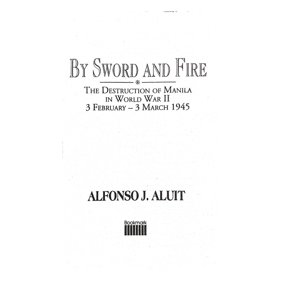 By Sword and Fire by Alfonso Aluit Title page