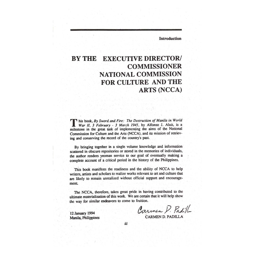 By Sword and Fire by Alfonso Aluit Introduction