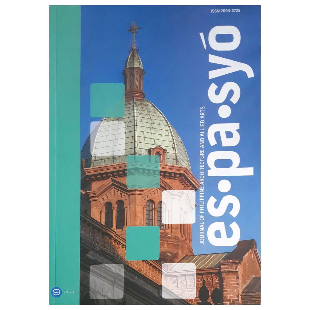 Journal of Philippine Architecture and Allied Arts Es.pa.syō Front Cover