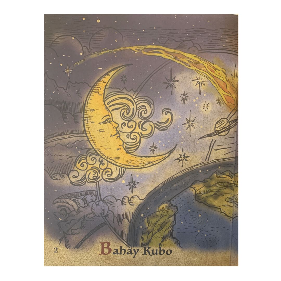 Bahay Kubo A Filipino Children's Song (Drawing image of a moon)