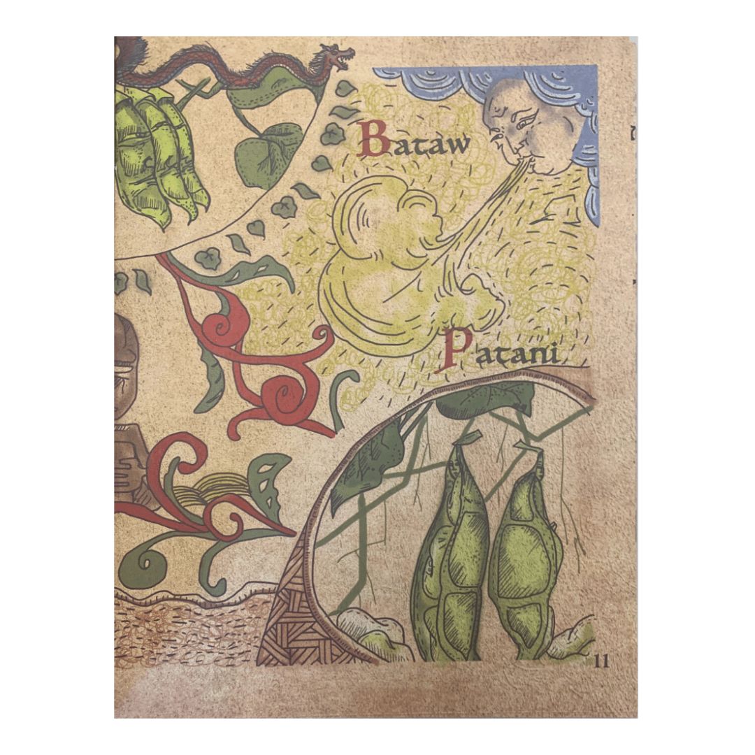 Bahay Kubo A Filipino Children's Song (Drawing image of Bataw and Patani)