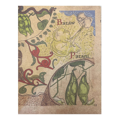 Bahay Kubo A Filipino Children's Song (Drawing image of Bataw and Patani)