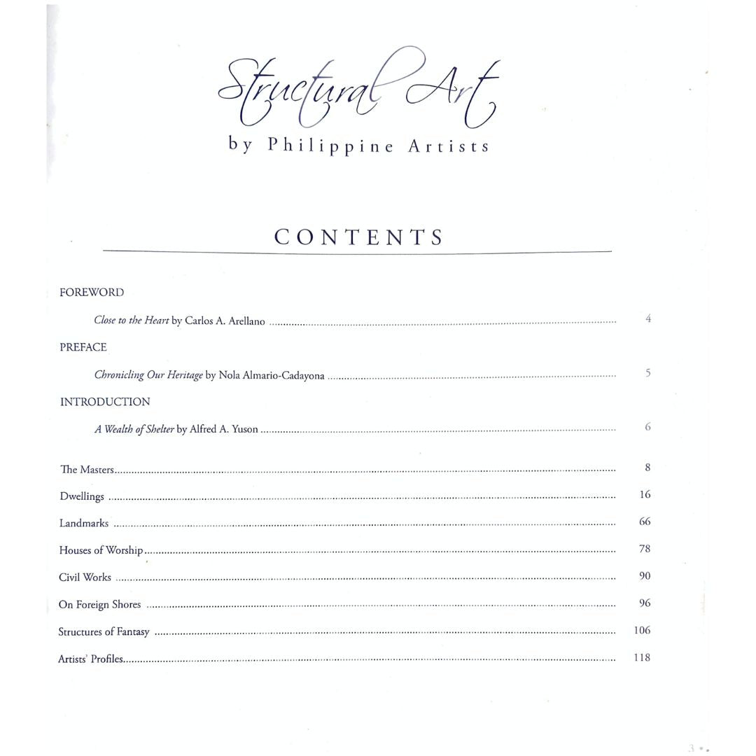 A Collection of Ageless Art Vol. 3: Structural Art Table of Contents