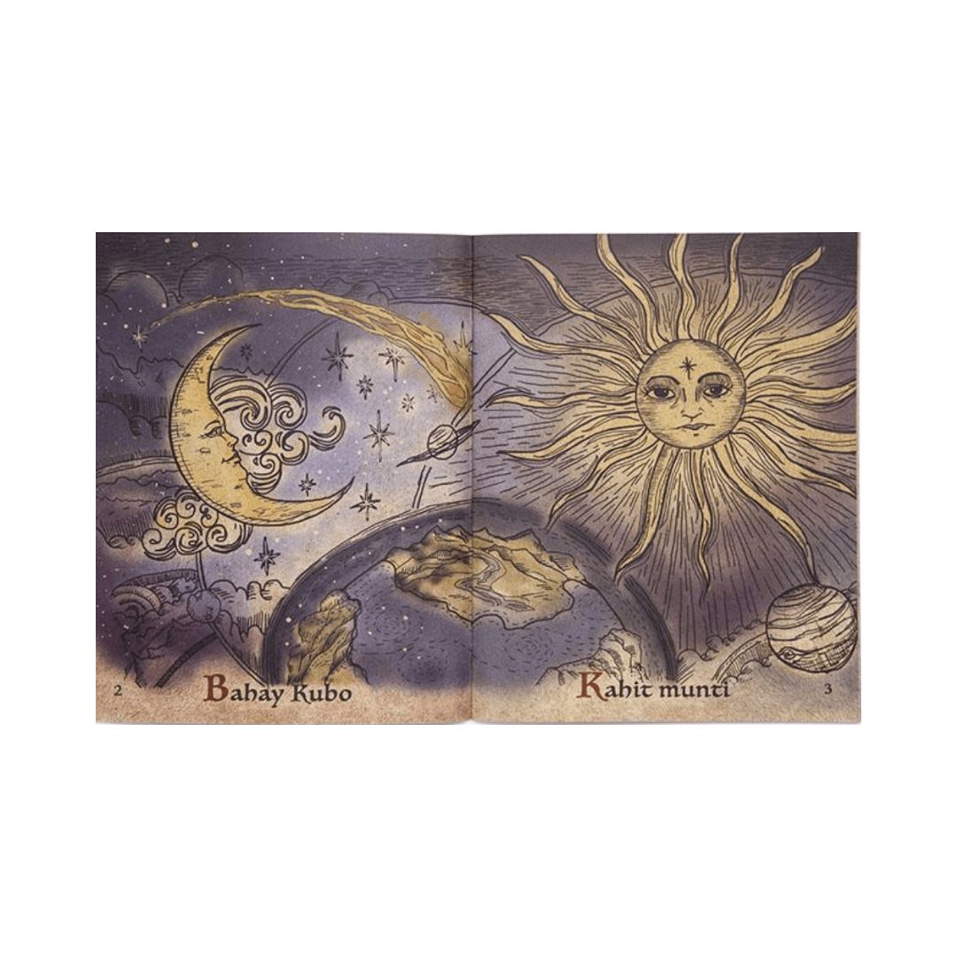 Bahay Kubo A Filipino Children's Song (Drawing image Sun and Moon)