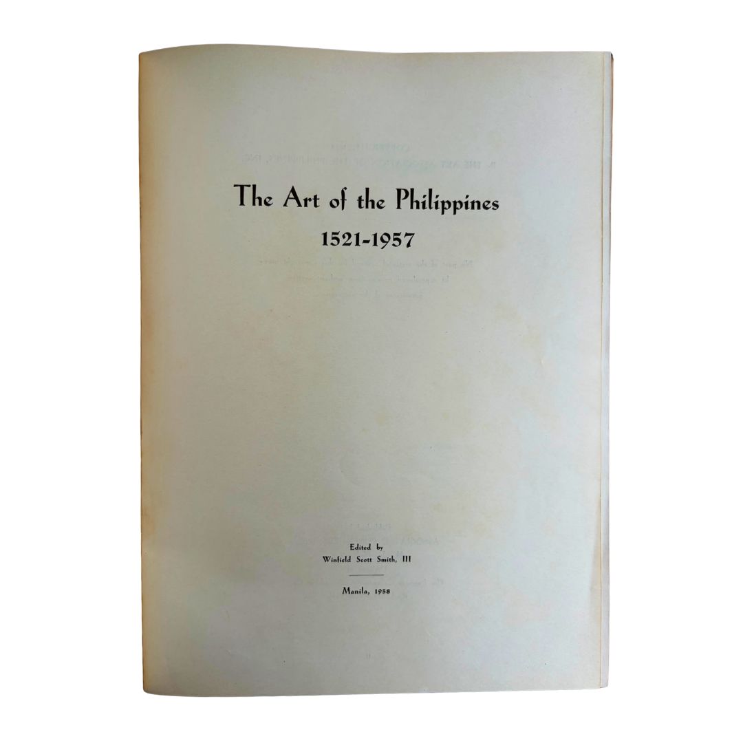 The front cover of a book titled 'The Art of the Philippines 1521-1957', edited by William A. Lewis, published in March 1993.