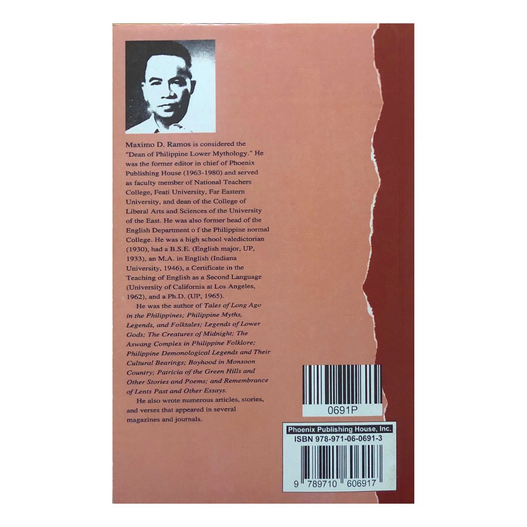 The Creatures of Philippine Lower Mythology by Maximo D. Ramos Back Cover