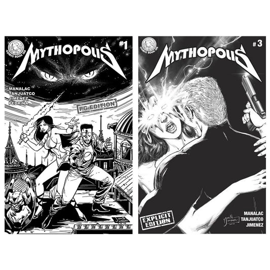 MYTHOPOLIS #1 and #3 Front Cover