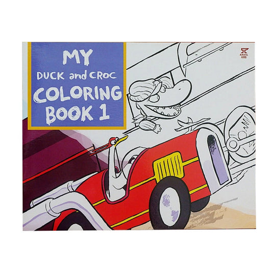 MY DUCK AND CROC COLORING BOOK 1 Front Cover