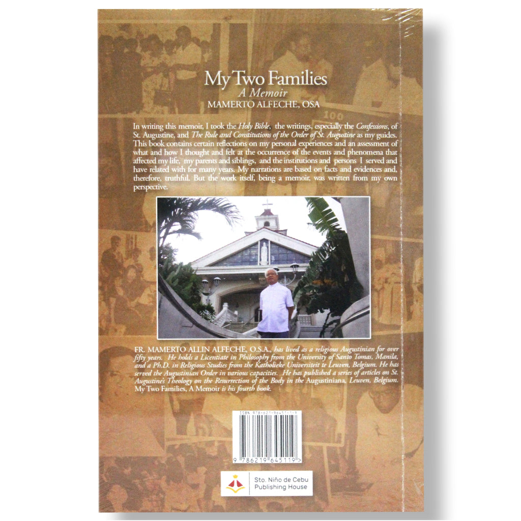 My Two Families: A Memoir by Mamerto Alfeche, OSA Front Cover