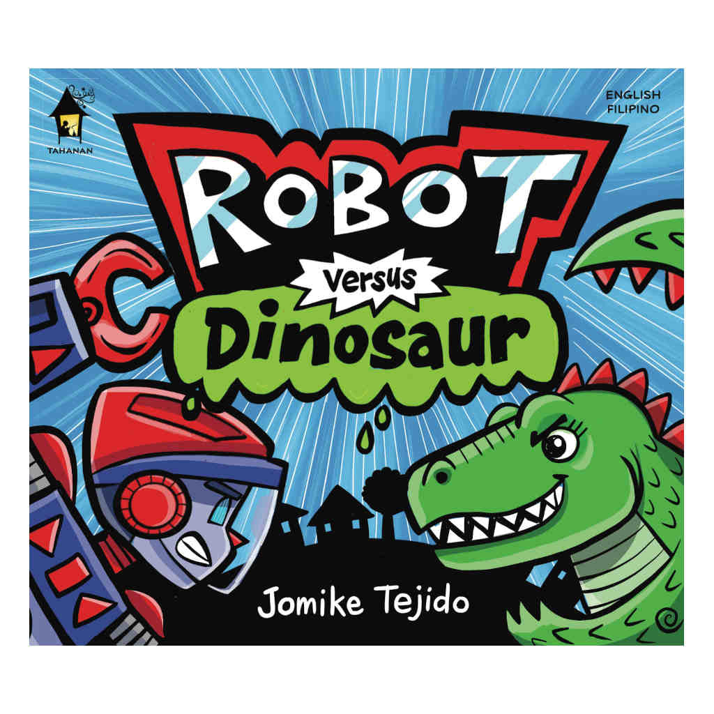 Robot Versus Dinosaur by Jomike Tejido Front Cover