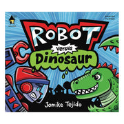 Robot Versus Dinosaur by Jomike Tejido Front Cover