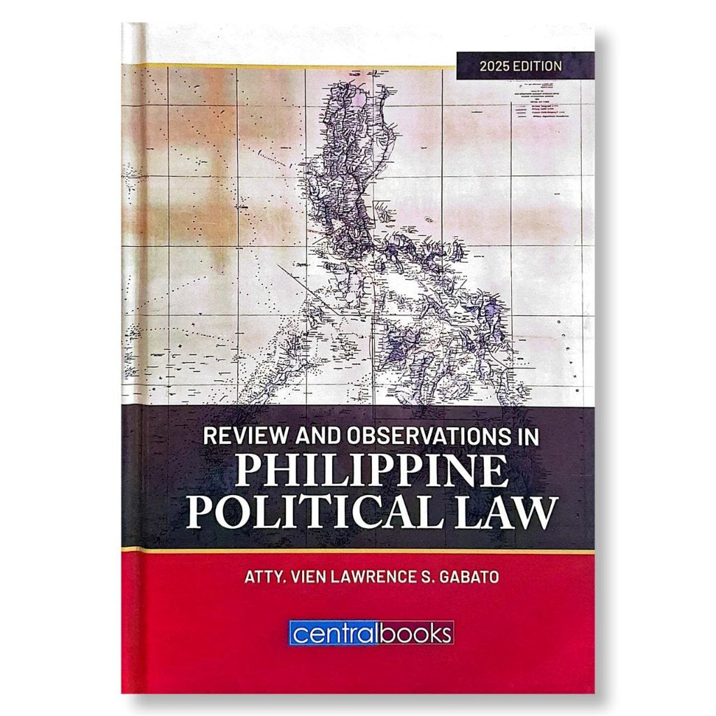 Review and Observations in Philippine Political Law by Atty. Vien Lawrence S. Gabato Front Cover