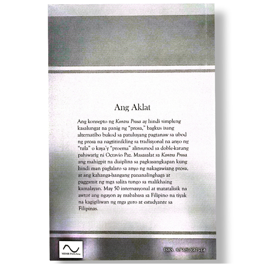 Kontra Prosa: Mga Salin sa Eleganteng Filipino by Roberto T. Anonuevo Front Cover