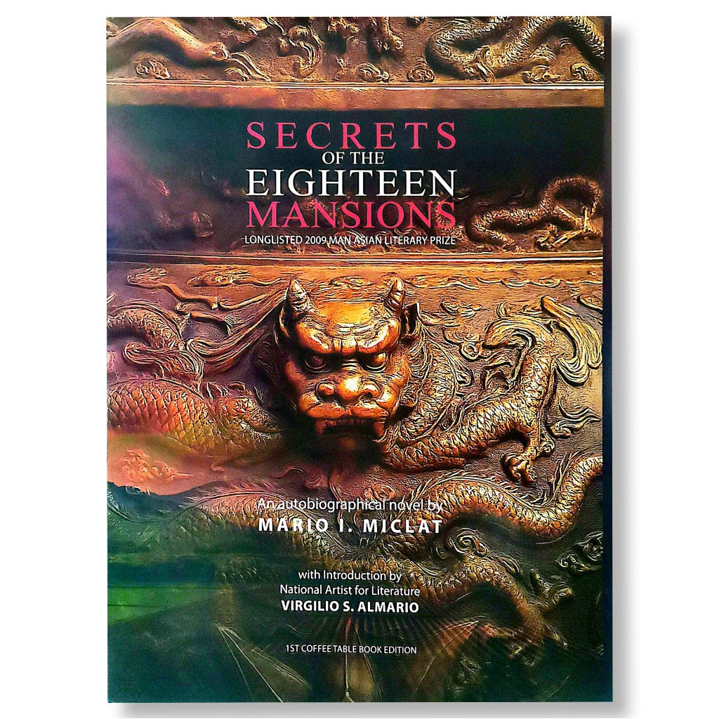Secrets of the Eighteen Mansions: Autobiographical Novel by Mario I. Miclat (First Coffee Table Book Front Cover
