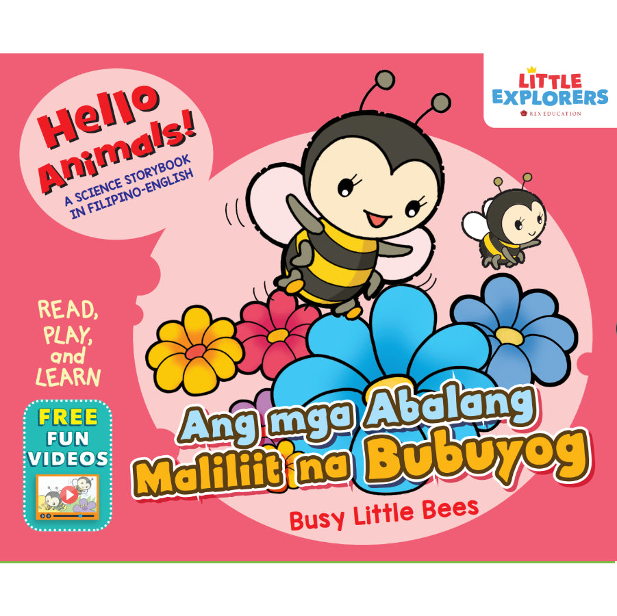 Hello Animals: Ang mga Abalang Maliliit na Bubuyog (Busy Little Bees) Front Cover