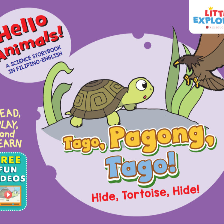 Hello Animals: Tago, Pagong, Tago! (Hide, Tortoise, Hide!) Front Cover