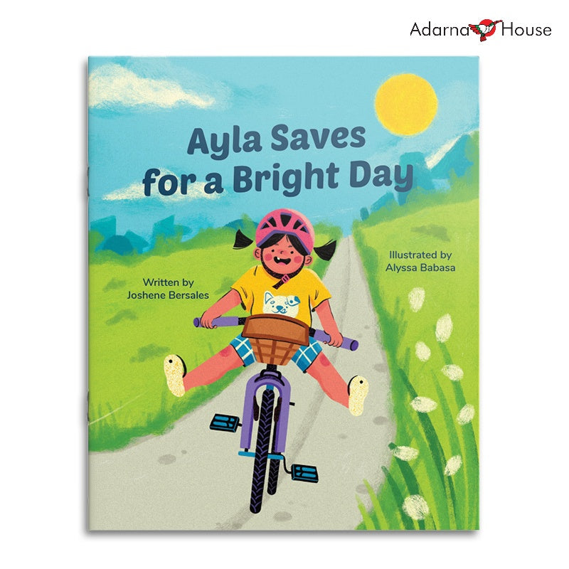 Ayla Saves for a Bright Day - Picture Book - Grade 2 Bilingual Front Cover