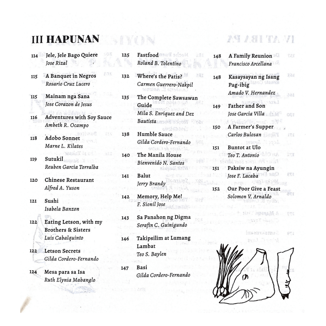 Food Trip: Food in Literature